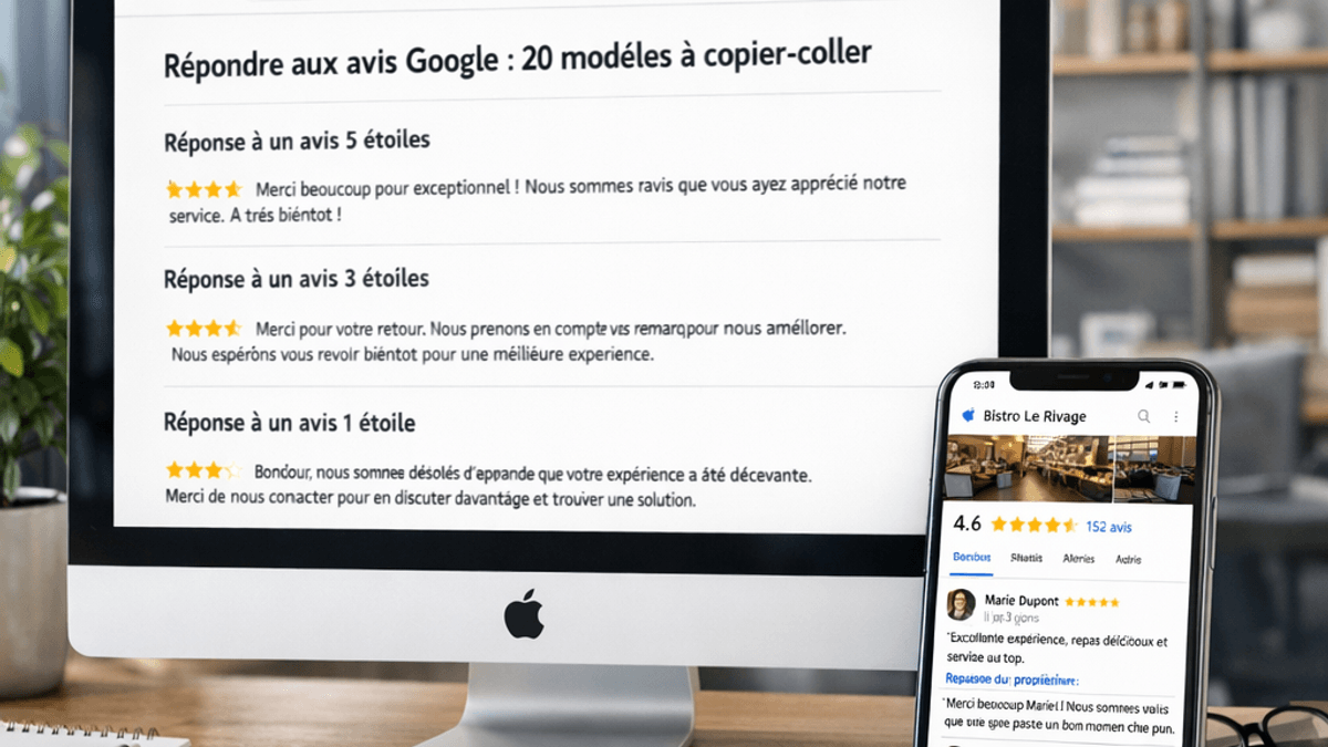 Répondre aux avis Google : 20 modèles à copier-coller